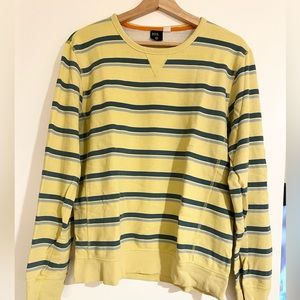 BDG yellow stripped sweatshirt